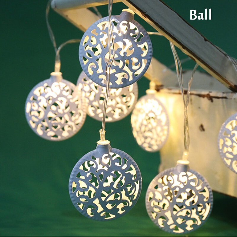 10 corde natale LED decorazione natalizia a emissione di luce pendenti creativi in ferro battuto per vetrina natalizia a emissione di luce