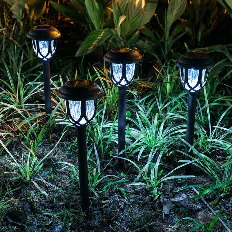 Luces LED solares para jardín, lámpara impermeable para exteriores, para camino de paisaje, patio, pasarela