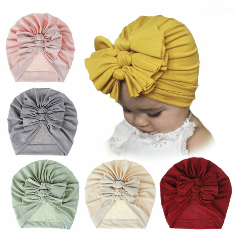 Pudcoco 2019 New Brand Fashion Baby Toddler Girls Kids Bunny Rabbit Bow Knot Turban Headband Hair Band Headwrap