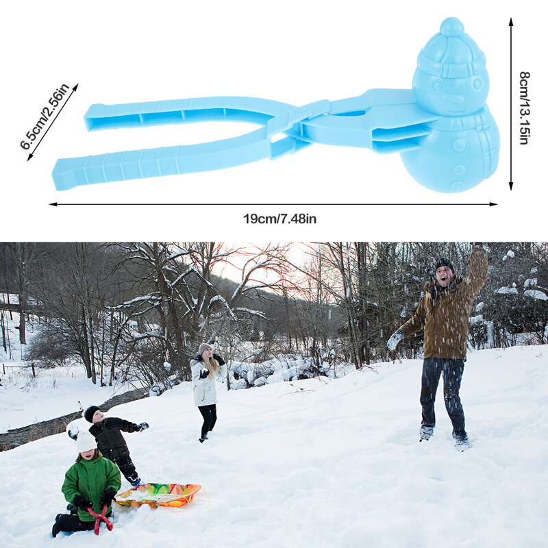 Snowball maker clipe de neve brinquedos crianças inverno ao ar livre atividades luta brinquedos diy jogos de neve patinho/boneco de neve snowball maker ferramenta