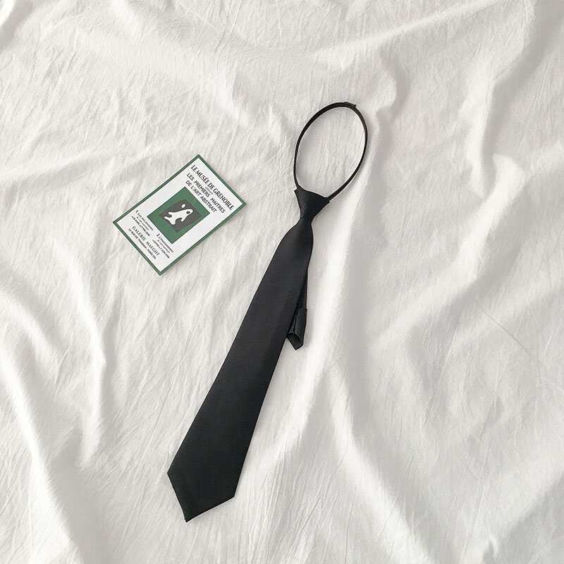 Conjunto de regalo de corbata Lolita, accesorios escolares de corbata, ropa de mujer que combina con todo, cremallera de estudiante, tipo flecha, pajarita perezosa, tendencia 2021