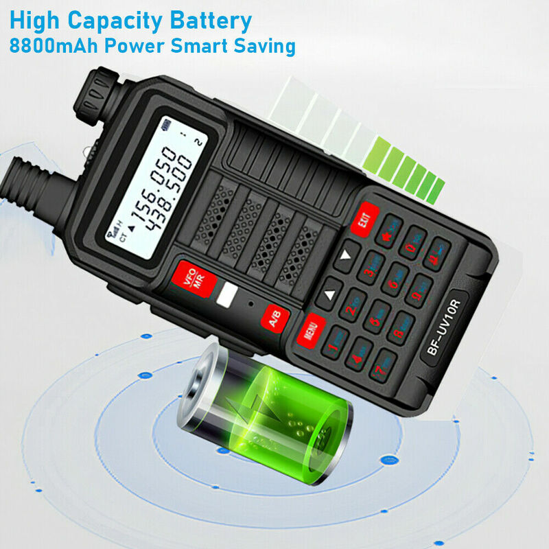 10W High Power Wireless Walkie Talkie 10KM VHF UHF Dual Band Handheld Intercom for Construction Site Outdoor Sports Cycling Ура!