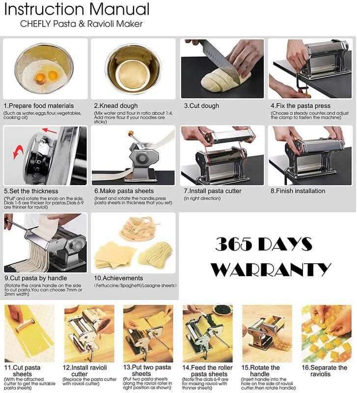 麺パスタメーカーステンレス鋼nudeln機lasagneスパゲッティtagliatelleラビオリ麺メーカー機キッチンパスタツール
