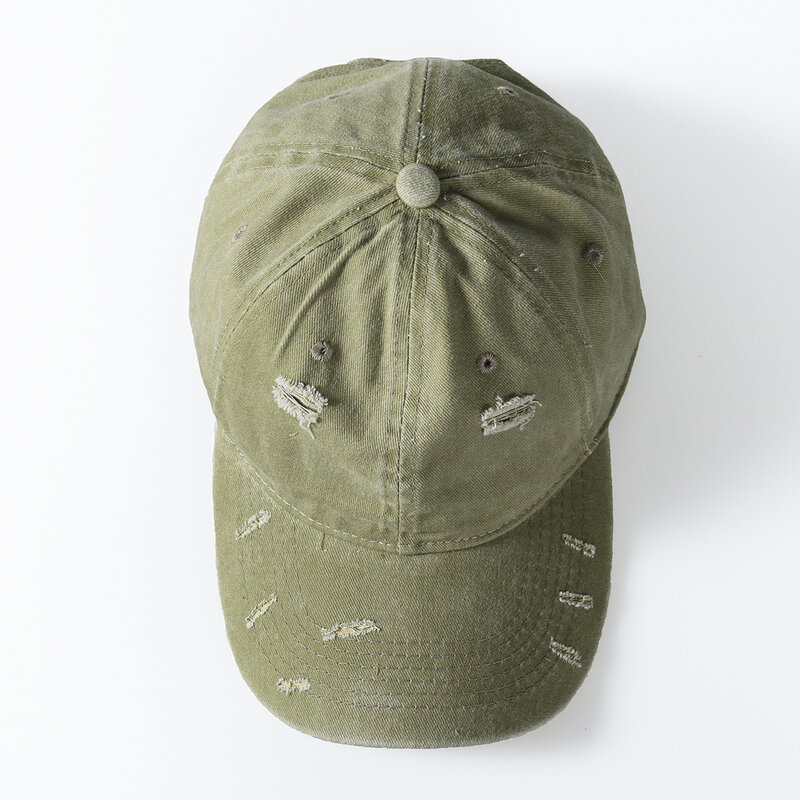 Mozuleva Retro Velcro regulowany Unisex tata kapelusz odcień Hip Hop mężczyźni kobiety 100% bawełna Solid Color postrzępiony czapka z daszkiem czapka