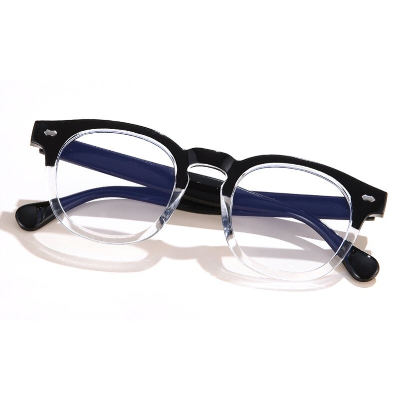 Прозрачная оправа для компьютерных очков для женщин и мужчин, круглые очки с защитой от синего светильник, очки с защитой от сисветильник