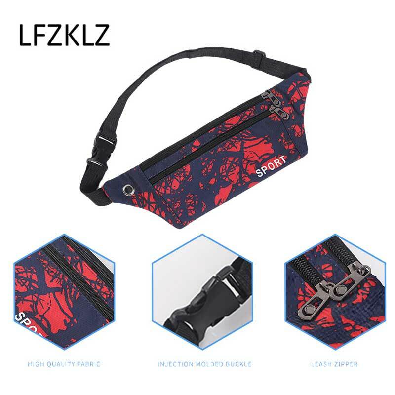 LFZKLZ-riñonera deportiva para correr, bolso para teléfono portátil, resistente al agua, elástico, 2020