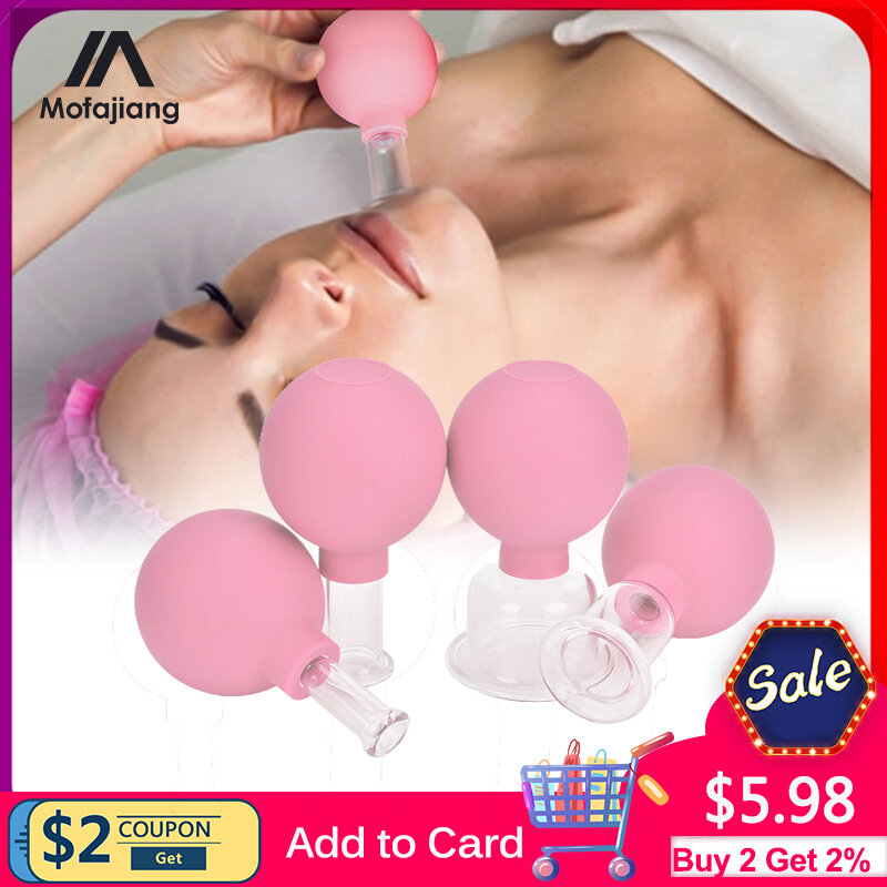 Rubber Massage Body Cups Vacuüm Cupping Bril Gezicht Huid Lifting Body Facial Cups Anti Cellulite Chineses Cupping Therapie Tool