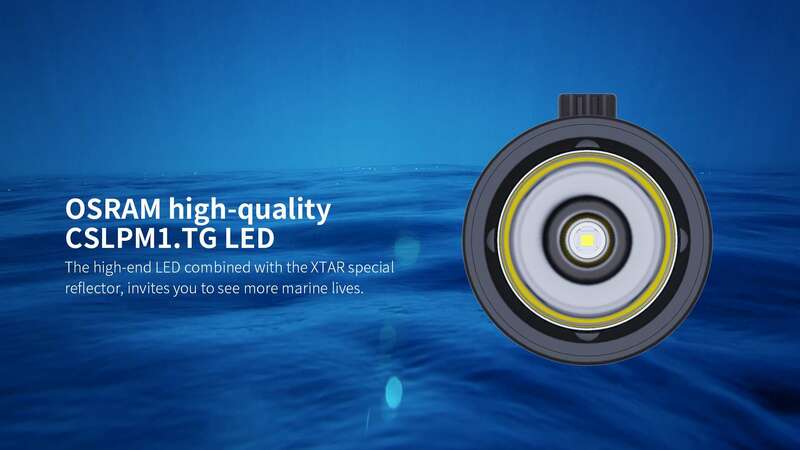 Оригинальный XTAR D26 1600S фонарик для дайвинга CREE XHP35-HI D4 1600 люмен Max 432 м магнитный переключатель фонарь 100 м глубина погружения: