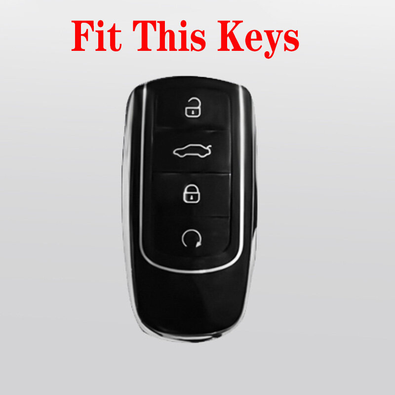 Legierung Auto Schlüssel Fall Abdeckung Für Chery Tiggo 7 Pro 8 PLUS Arrizo 5 2020 Smart Remote-Auto Schlüssel Zubehör halter Shell Auto Styling