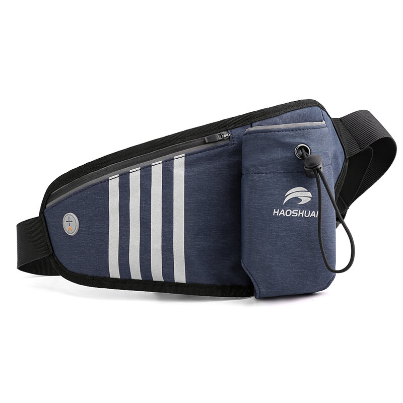 2020 New Men Running Waist Bag Multifunctional  Nylon  Waterproof  Mobile  Phone Cover Sports Bags Outdoor Reflective Belt Bags