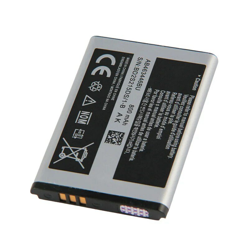 OHD Batteria Originale AB463446BU AB553446BU Per Samsung C3300K X208 B189 B309 GT-C3520 E1228 GT-E2530 E339 GT-E2330 800mAh