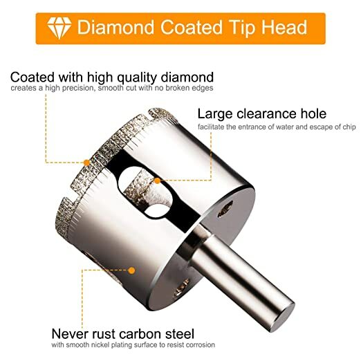 Diamond Coated Drill Bit 6-30mm for Tile Marble Glass Ceramic Hole Saw Drill Diamond Core Bit