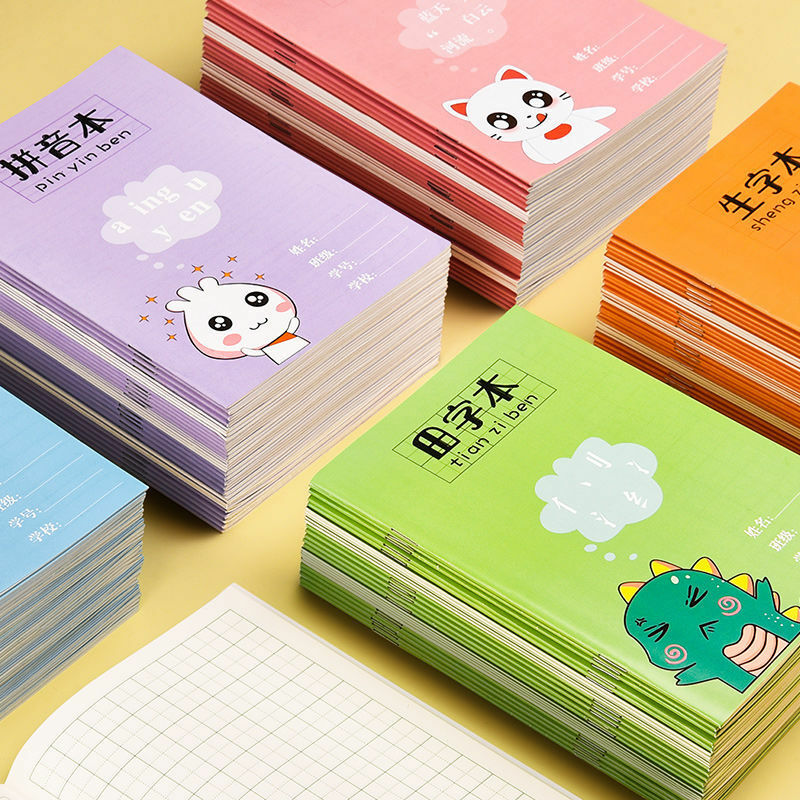 Notebook Boek Grid Groothandel Basisschool Huiswerk Pinyin Kleuterschool Nieuwe Woorden Wiskunde Praktijk Eerste Grade Zeszyt Libro