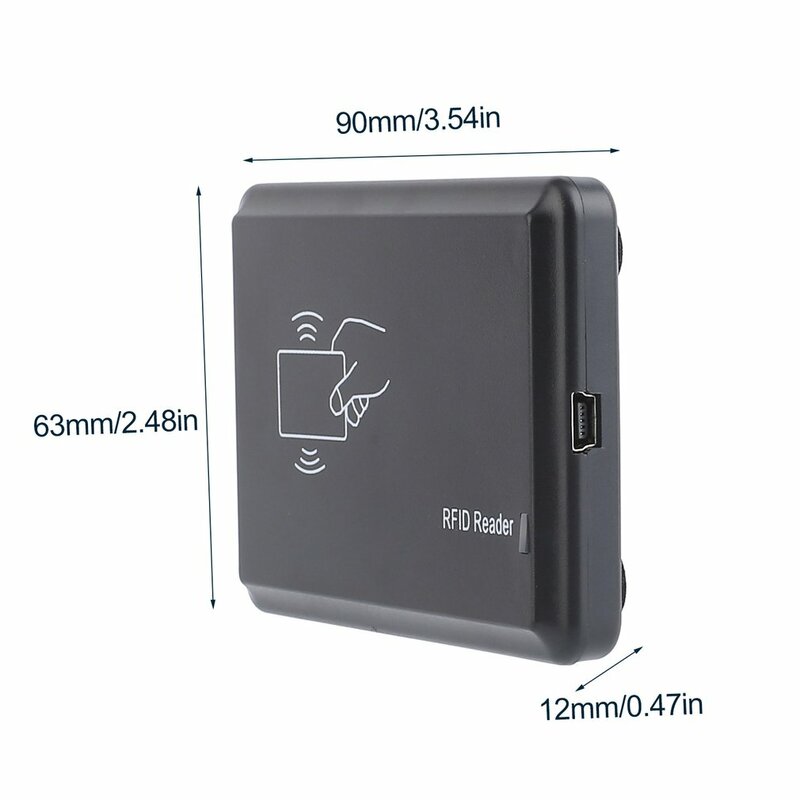 USB 125Khz RFID EM4305 T5567 Kartenleser Kopierer Programmierer Brenner + 5 ID Schlüssel Schnallen + 5 ID Karten