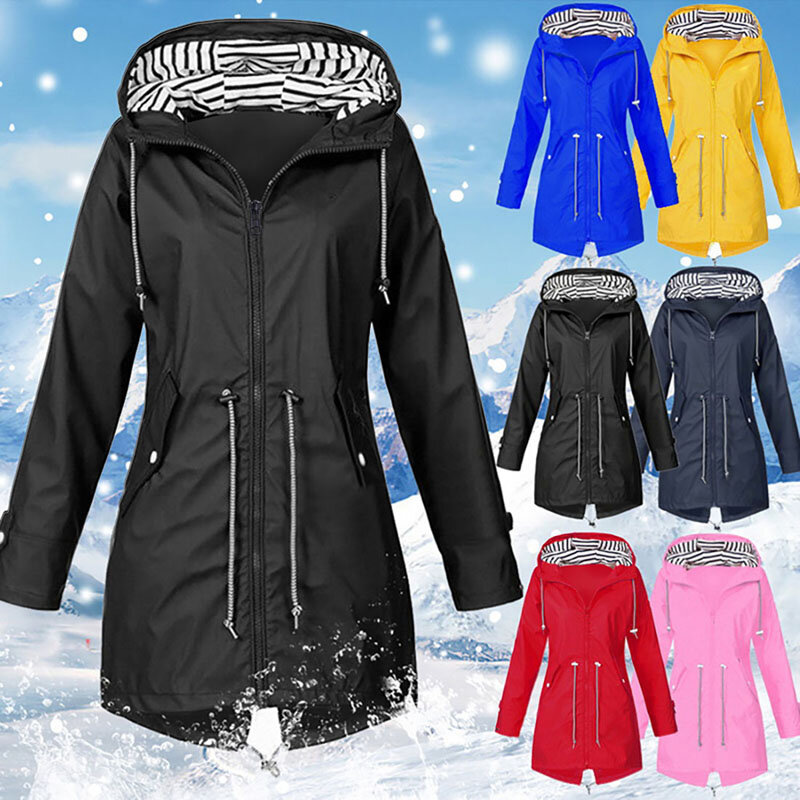 2020 jaqueta feminina casaco de transição à prova dwaterproof água caminhadas ao ar livre roupas de pouco peso capa de chuva casaco feminino