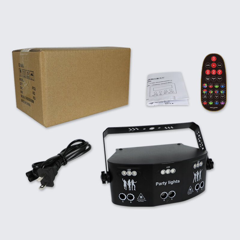 Wuzstar-LEDレーザープロジェクター,音声制御付きディスコ照明,音楽パーティーライト,寝室の装飾