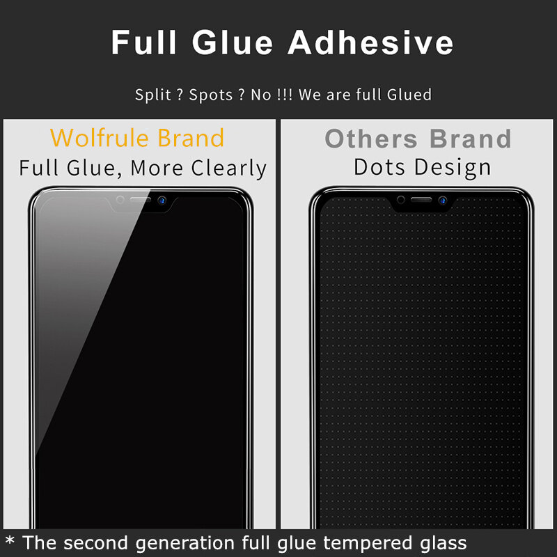 Protecteur d'écran pour Samsung Galaxy A40s, 2 pièces, couverture complète en verre trempé à colle