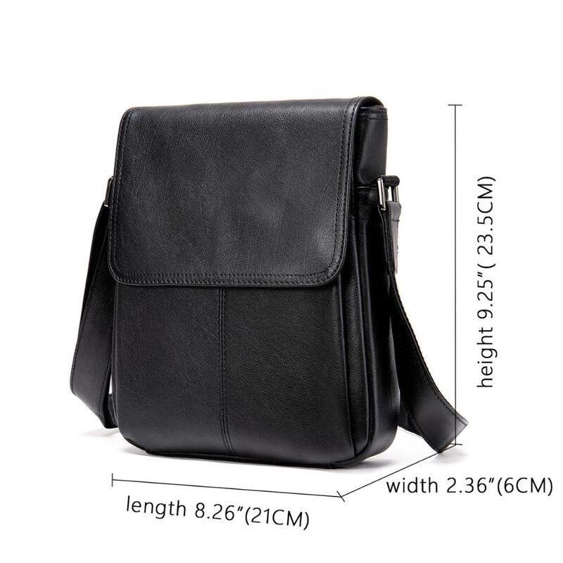Men's Genuine Leather Shoulder Bag For Men Casual Crossbody Man Handbag Messenger Bag Male Side Bags Guarantee Men's Bags