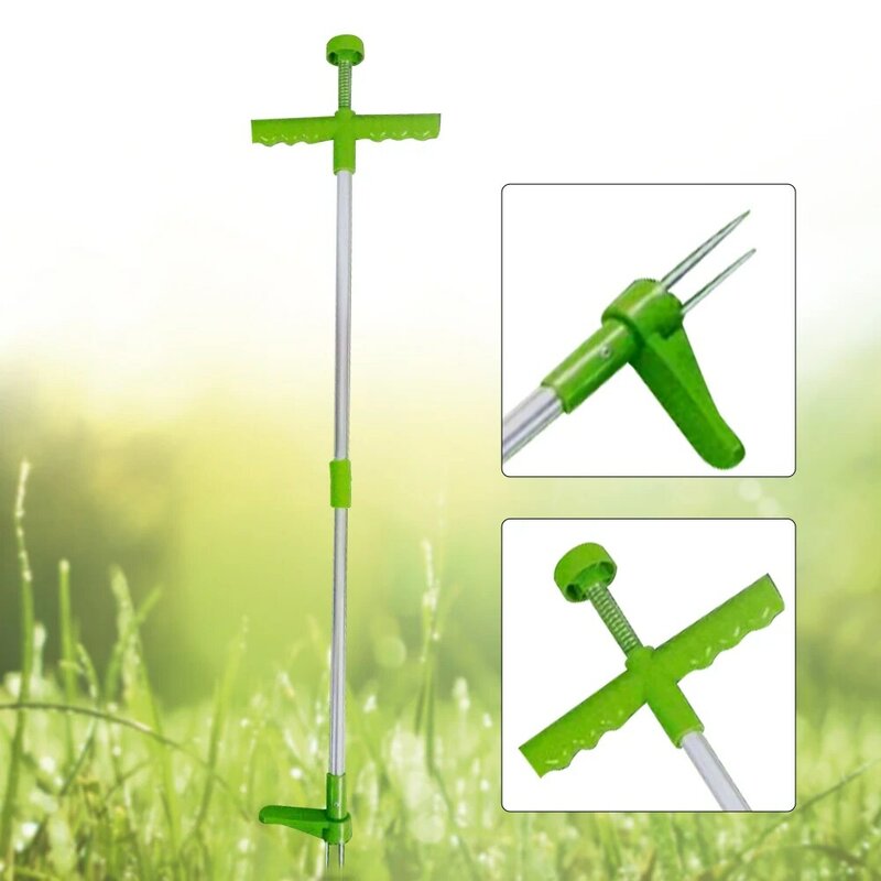 Root Remover trwała instrukcja ogrodowa trawnik Stand Up lekki ściągacz do chwastów zabójca narzędzie aluminium z długim uchwytem przenośny