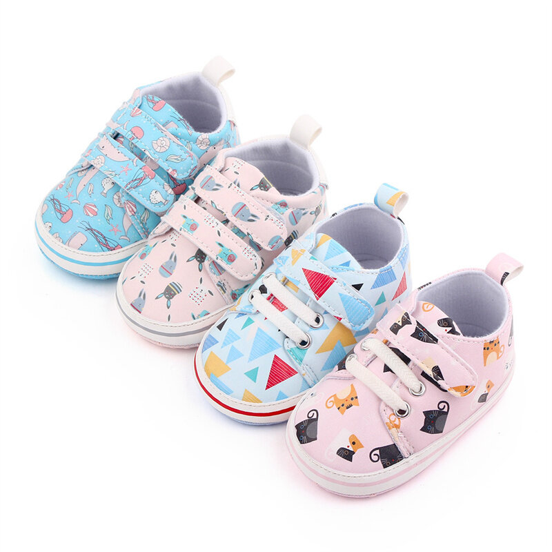 2021 nuove scarpe da bambino ragazzo ragazza stella solido Sneaker in cotone morbido suola antiscivolo neonato primi camminatori scarpe Casual per bambini