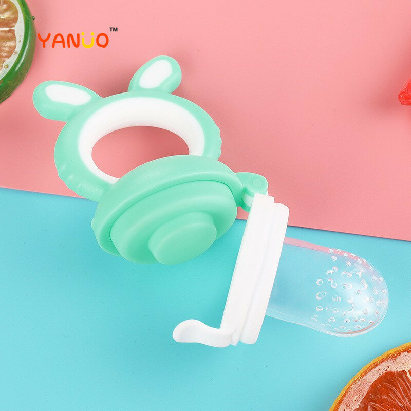 Cute Bunny Baby Fruit/Vegetable Nipple Feeder Infant Silicone Pacifier
