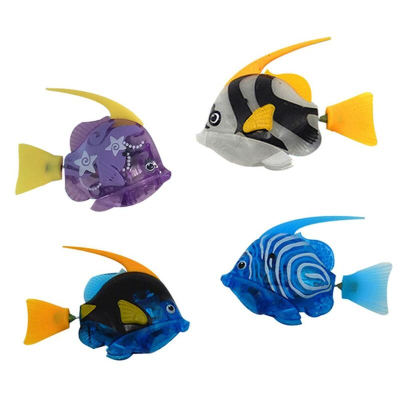 電気魚動物ペットの魚で泳ぐタンク浴槽おもちゃ偽の魚電子玩具風呂のおもちゃ魚釣り装飾