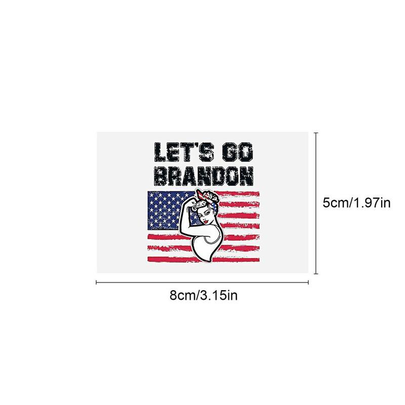 ช่วยให้ Go Brandon สติกเกอร์กันชนอเมริกันธงรถกันชนสติ๊กเกอร์2นิ้ว X 3นิ้วแล็ปท็อปหน้าต่างไวนิลกัน...
