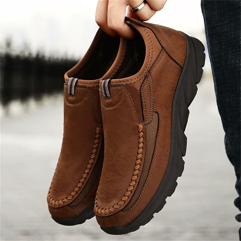 Men Casual Shoes 2021 New Fashion Handmade Retro Leisure  Loafers Sneakers Driving Shoes Zapatos Casuales Hombres Men's Shoes