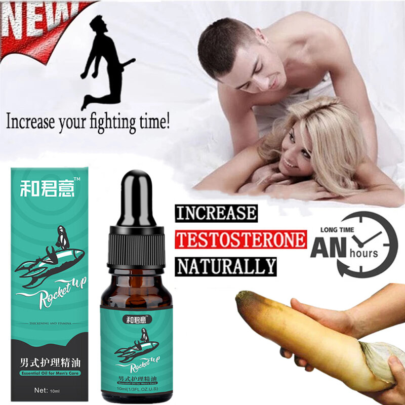 10ml ingrandimento e crescita del pene olio da massaggio maschile erezione del pene assistenza sanitaria ingrandimento cura dell'olio per promuovere la crescita del pene maschile