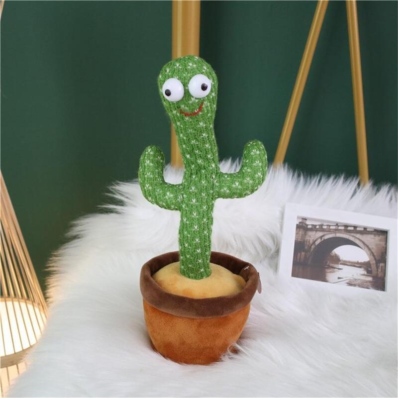 Танцующий кактус говорящий кактус мягкая плюшевая игрушка электронная игрушка с песней плюшевый Кактус в горшке игрушка для раннего разви...