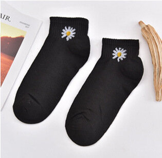 Little Daisy – chaussettes courtes décontractées pour femmes, couleur Pure, Kawaii, pour étudiantes, mignonnes, roses, cadeaux de noël