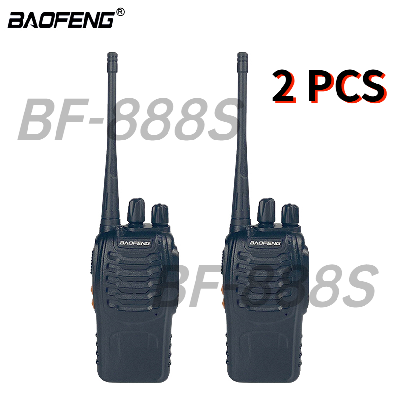 1/2 Buah Baofeng BF-888S Walkie Talkie 5W CB UHF 400-470MHz Comunicador Transceiver H777 Pengisi Daya USB Radio Dua Arah Murah