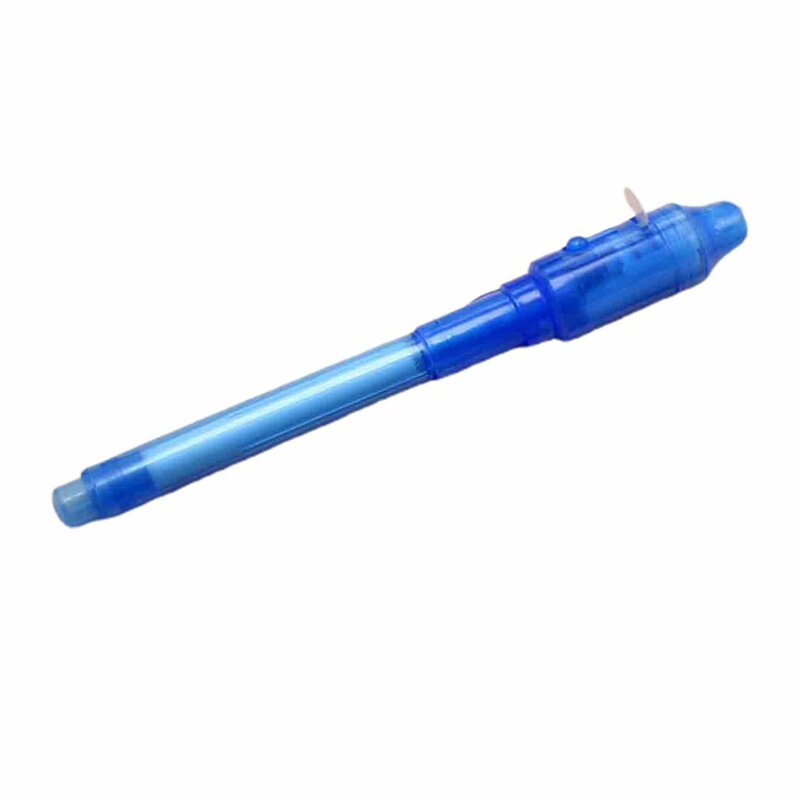 1 sztuk lampa Pen duża główka UV sprawdź pieniądze rysunek magiczne długopisy zabawki dla dzieci lampa UV Magic Ink Pen piśmienne
