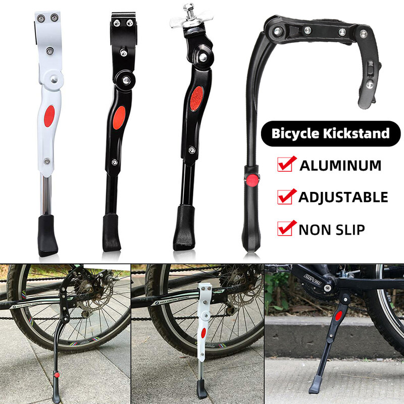 Bicycle Bike Kickstand Adjustable MTB Road Bicycle Side Kickstand Bike Parking Stand Support Foot Bicycle Brace Cycling Parts