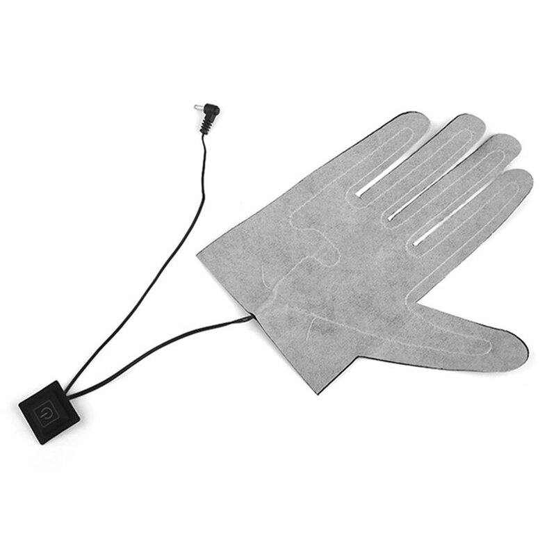 Almohadillas térmicas ajustables para dedos, guantes eléctricos plegables portátiles de 7,4 V, 3 velocidades, para exteriores, Invierno