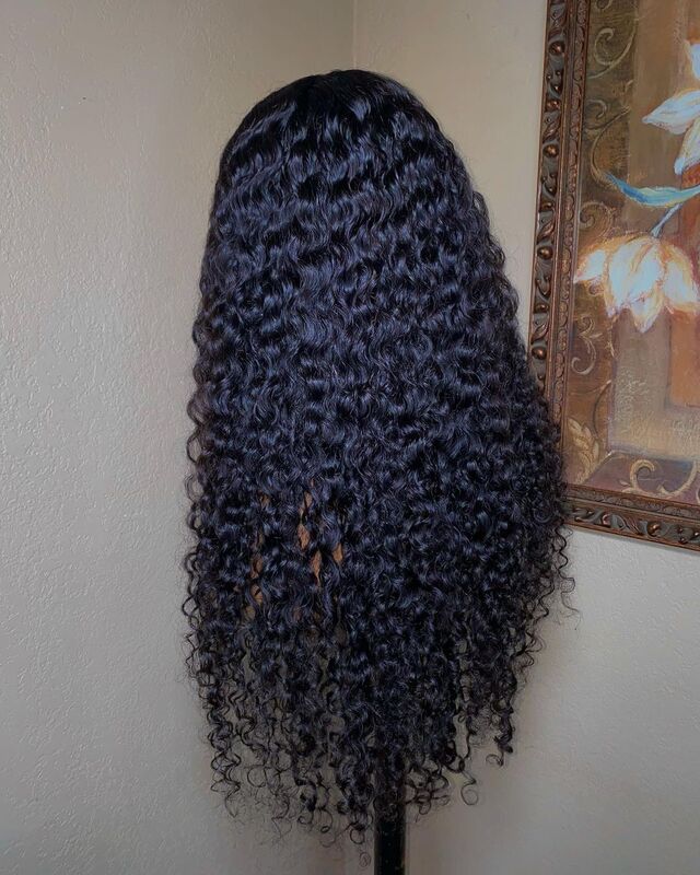 26 дюймов длинные кудрявые 180 плотные натуральные волосы линия черные бесклеевые кружевные передние парики для женщин BabyHair жаропрочные синт...
