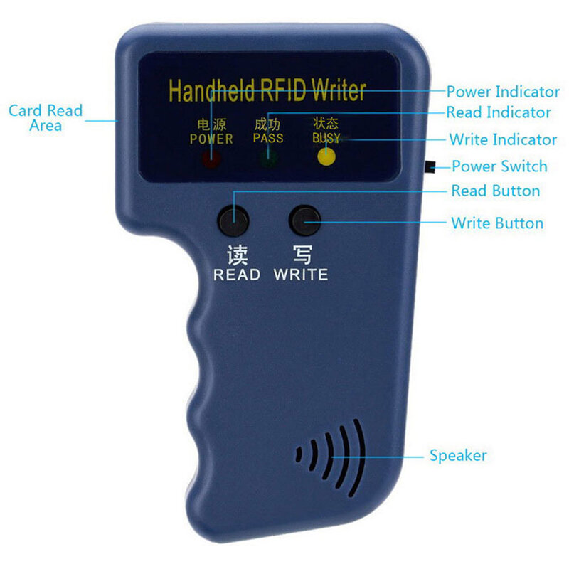 Handheld 125KHz RFID Duplicator Copier Writer Programmer Reader RFID ID Card Writer Copier Duplicator
