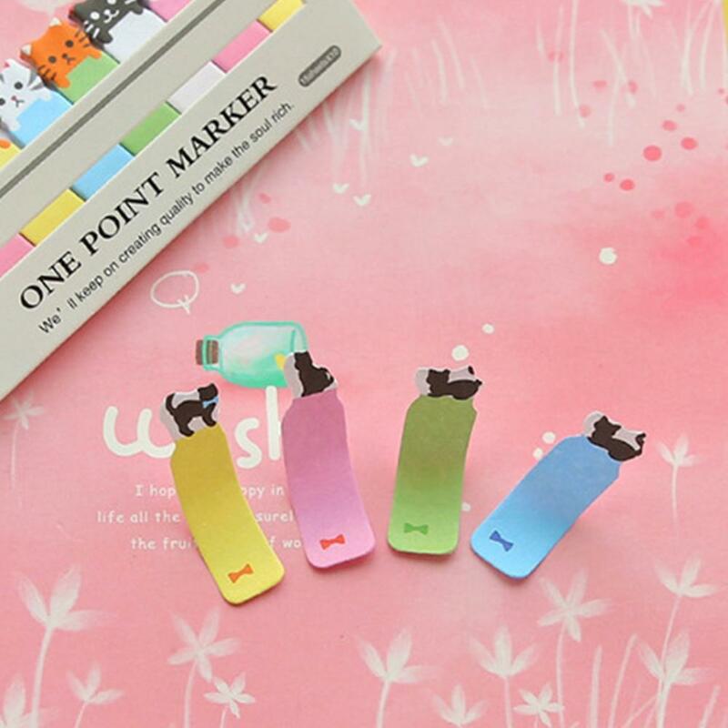 1 Pieces Cartoon Cat Panda Self-adhesive N Time Memo Label Paper Notes Stickers Pad Sticky Animal Stationery Bookmark Suppl V9D8