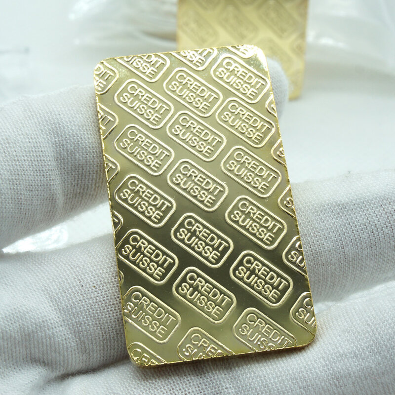 10 قطعة/الوحدة 1 أوقية 24ct مطلية بالذهب الطبقات السبائك بار سبيكة طبق الاصل عملة سويسرا وهمية الذهب بار.