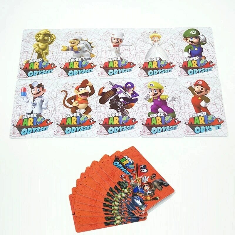 Tarjeta de colección de Nintendo Switch, tarjeta estándar de Super Mario Odyssey, NFC, juego de etiquetas para tarjetas, envío gratis, 10 Uds.