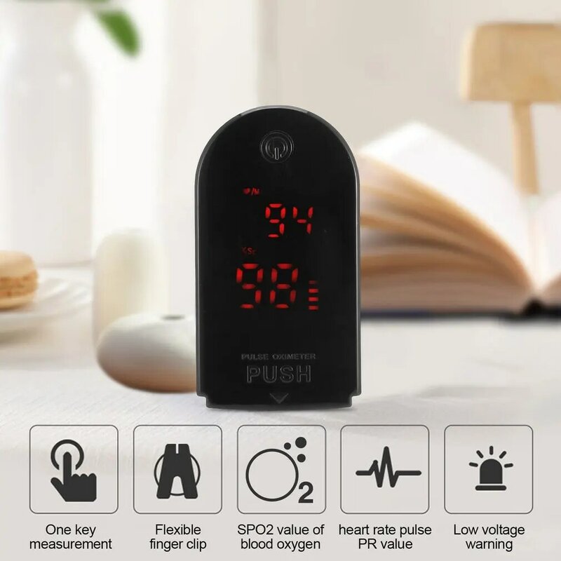 Tragbare Finger Spitze Pulsoximeter OLED Display Herz Rate Monitor Blut Sauerstoff Sättigung Monitor Mit Lanyard Digital Rohr