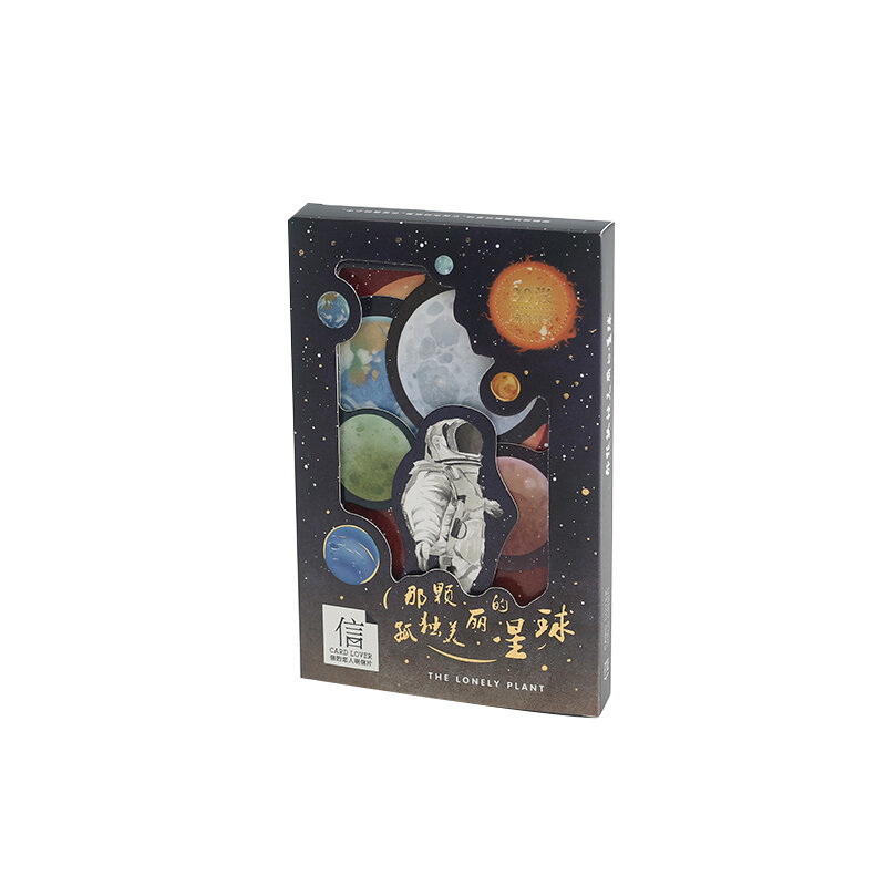 30 unids/set tarjeta postal de planetas solitario y hermoso serie de bronceado tarjetas de felicitación DIY diario decoración papelería