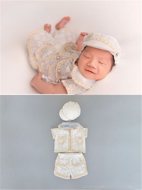 Pakaian Bayi Perempuan Gaun Putri Renda Properti Fotografi Bayi Jumpsuit Baju Monyet Pakaian Fotografi