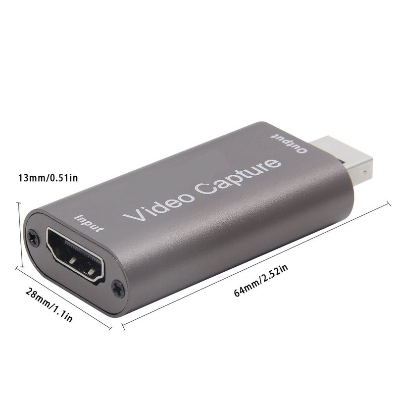 جديد صغير 4K فيديو بطاقة التقاط الصوت والفيديو 1080P HDMI-متوافق مع USB لعبة صندوق تسجيل ل PS4 لعبة كاميرا تسجيل البث المباشر