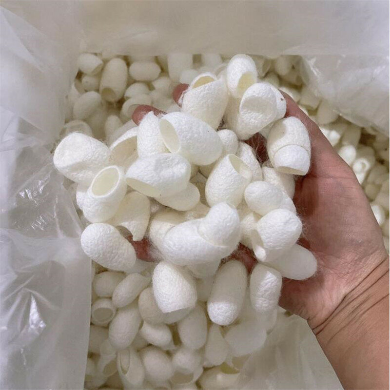100Pcs Silkworm Balls Purifying Whitening Exfoliating Scrub Blackhead Remover Natural Silk Cocoons Facial Skin Care Best Gifts