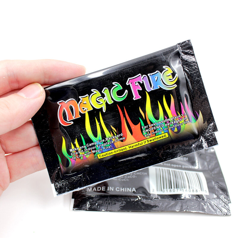 600g Mystical Fire Coloured Magic Flame for Bonfire Campfire Party  Fireplace Flames Powder Magic Trick Pyrotechnics Toy