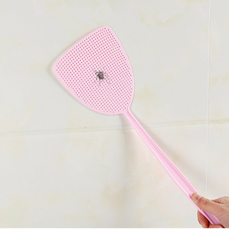 Suprimentos para casa fly swatter controle de pragas 1 pces manual plástico 17.5 durable durável alça longa raquete mata mosquito elétrico para casa