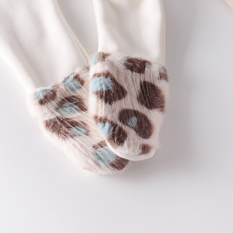 Outono inverno leopardo collants para meninas do bebê algodão quente meias da menina do bebê respirável crianças meia-calça adequado para 0 24m