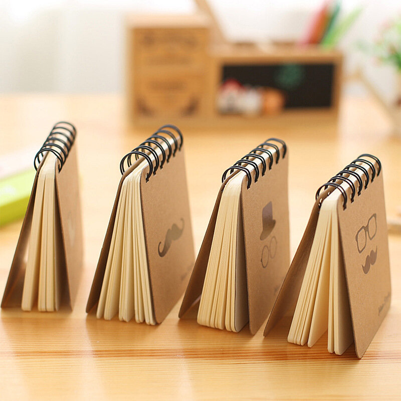 YM Südkorea Schreibwaren Schwarz Vergoldung Bart Spule Notebook Tragbare Notebook