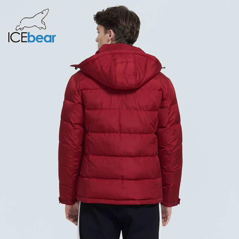 ICEbear 2021 зима новая повседневная и модная мужская стеганая куртка теплая и ветрозащитная мужская куртка брендовая одежда MWD20940D